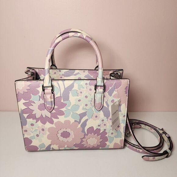 NWT Coach CBM08 Maggie Small Tote Bag With Floral Print - Picture 3 of 6